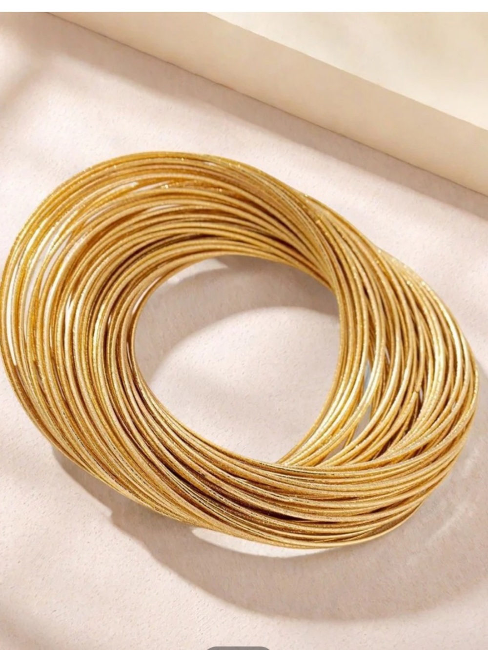 Commense Gold Multi-Strand Coil Bracelet